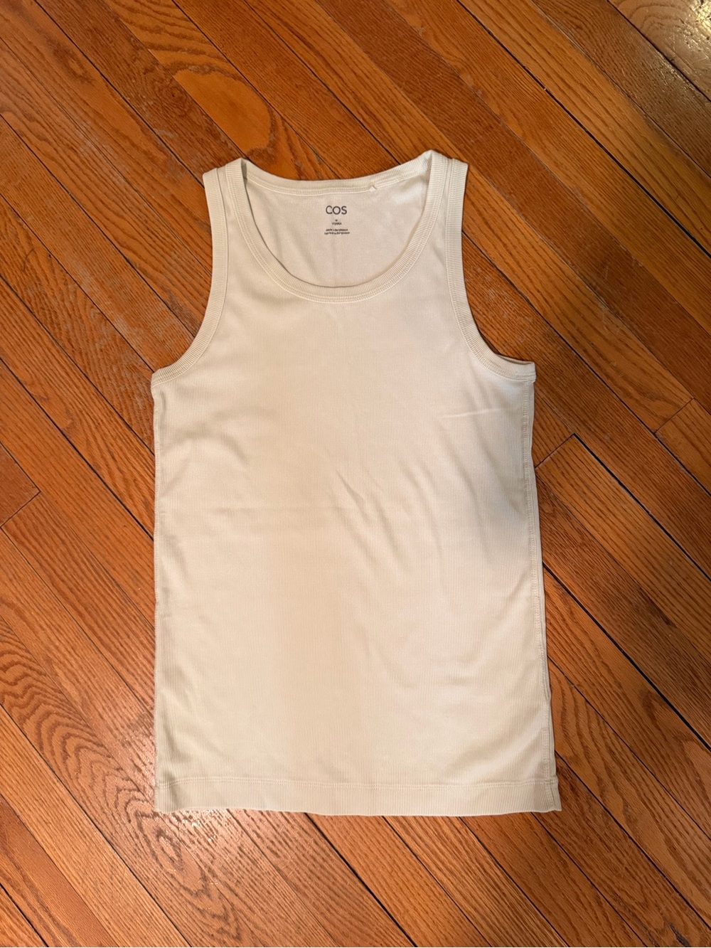COS women’s  butter yellow Ribbed Tank Top NWOT
